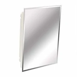 American Pride 58 x 36 in. Framed Rectangle Mirror in White -Lotus & Windoware, Inc. Shop Query 1506