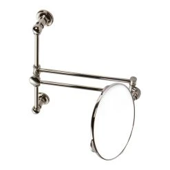 Ginger USA Columnar 14 in. Vanity Mirror in Polished Nickel