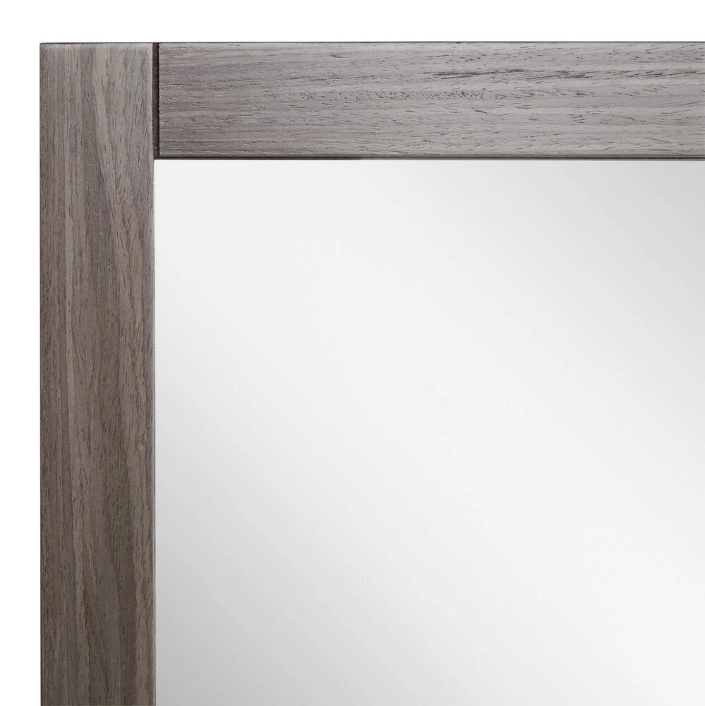 Signature Hardware Fallbrook 22-1/8 in. Rectangular Vanity Mirror in Ash Brown 3 Signature Hardware Fallbrook 22-1/8 in. Rectangular Vanity Mirror in Ash Brown - Image 3