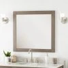Signature Hardware Fallbrook 34 in. Rectangular Vanity Mirror in Ash Brown