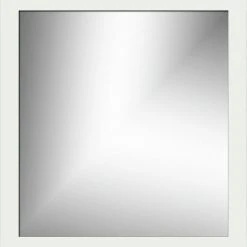 Strasser Woodenworks 32 x 30 in. Framed Wall Mirror in Powder Grey