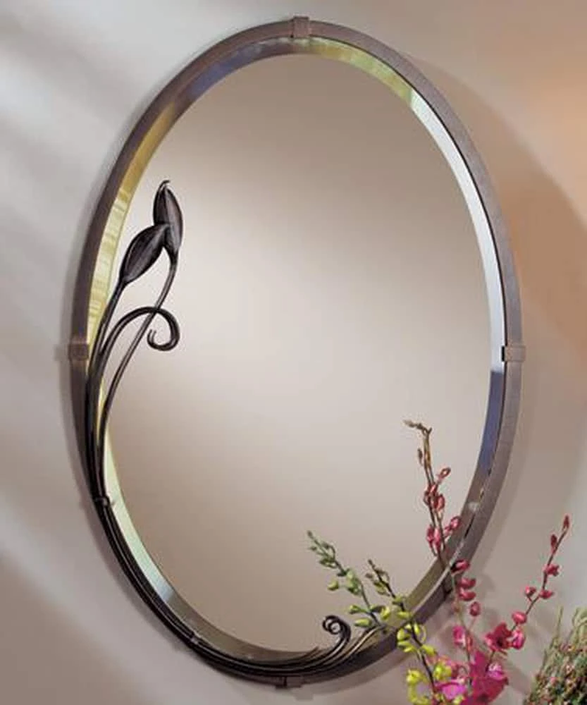 Hubbardton Forge 32 x 22 in. Oval Mirror in Black 1 Hubbardton Forge 32 x 22 in. Oval Mirror in Black