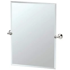 Gatco Laurel Avenue 28 in. Large Framed Rectangle Mirror in Polished Nickel