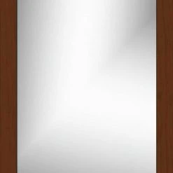 Strasser Woodenworks 24 x 24 in. Framed Wall Mirror in Pecan Cherry