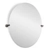 Signature Hardware Seattle 32-1/2 in. Oval Tilting Mirror in Oil Rubbed Bronze