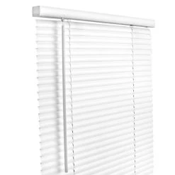 Lotus & Windoware, Inc. 24 x 72 in. Cordless Vinyl Mini Blind, White