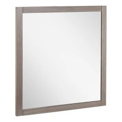 Signature Hardware Fallbrook 22-1/8 in. Rectangular Vanity Mirror in Ash Brown -Lotus & Windoware, Inc. Shop Query 1578