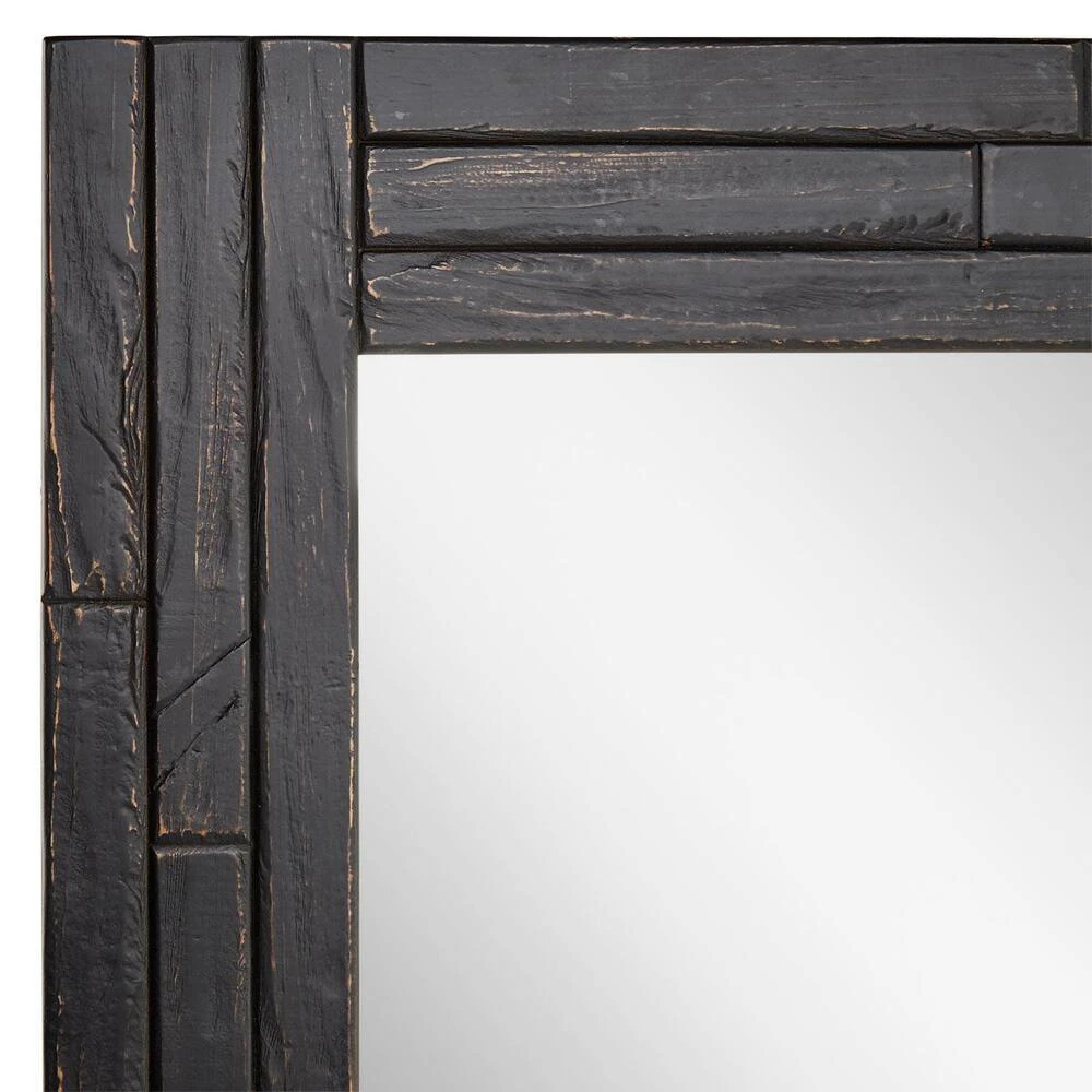 Signature Hardware Ansel 36 in. Rectangular Vanity Mirror in Rustic Black 3 Signature Hardware Ansel 36 in. Rectangular Vanity Mirror in Rustic Black - Image 3