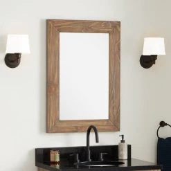 Signature Hardware Maysville 24 in. Rectangular Vanity Mirror in Grey Wash -Lotus & Windoware, Inc. Shop Query 1609