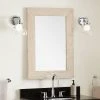 Signature Hardware Maysville 24 in. Rectangular Vanity Mirror in White Wash