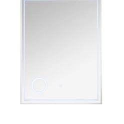 James Martin Vanities 23-5/8 in. Rectangular LED Mirror in Glossy White