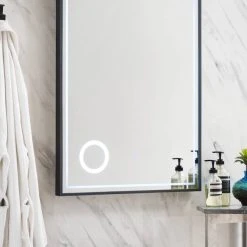 James Martin Vanities 23-5/8 in. Rectangular LED Mirror in Matte Black 10 James Martin Vanities 23-5/8 in. Rectangular LED Mirror in Matte Black -Lotus & Windoware, Inc. Shop Query 1629