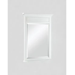Fairmont Designs Framingham 34 in. Rectangle Mirror in Polar White