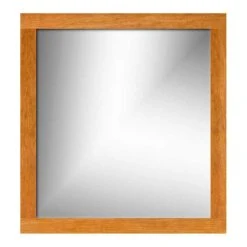 Strasser Woodenworks 30 x 32 in. Wall Mount Rectangular Frame Mirror in Natural Cherry