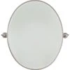 Minka Lavery Oval Pivoting Mirror in Brushed Nickel