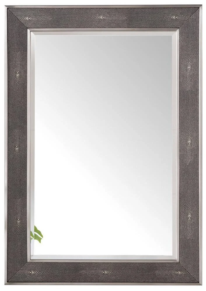 James Martin Vanities Element 28 in. Mirror, Silver with Charcoal 1 James Martin Vanities Element 28 in. Mirror, Silver with Charcoal