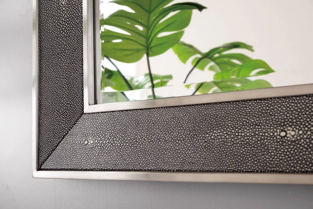 James Martin Vanities Element 28 in. Mirror, Silver with Charcoal 2 James Martin Vanities Element 28 in. Mirror, Silver with Charcoal - Image 2