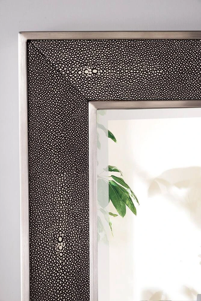 James Martin Vanities Element 28 in. Mirror, Silver with Charcoal 3 James Martin Vanities Element 28 in. Mirror, Silver with Charcoal - Image 3