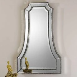 Uttermost Company Cattaneo 40-1/4 x 26-1/4 in. Mirror in Silver 3 Uttermost Company Cattaneo 40-1/4 x 26-1/4 in. Mirror in Silver -Lotus & Windoware, Inc. Shop Query 1693