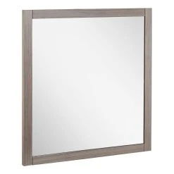 Signature Hardware Fallbrook 22-1/8 in. Rectangular Vanity Mirror in Ash Brown -Lotus & Windoware, Inc. Shop Query 1700