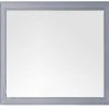 James Martin Vanities Bristol 44 in. Rectangular Mirror, Silver Gray