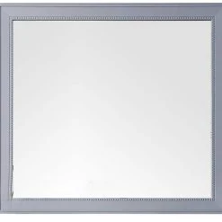 James Martin Vanities Bristol 44 in. Rectangular Mirror, Silver Gray