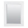 American Pride 29 x 41 in. Decorative MDF Framed Beveled Mirror in White