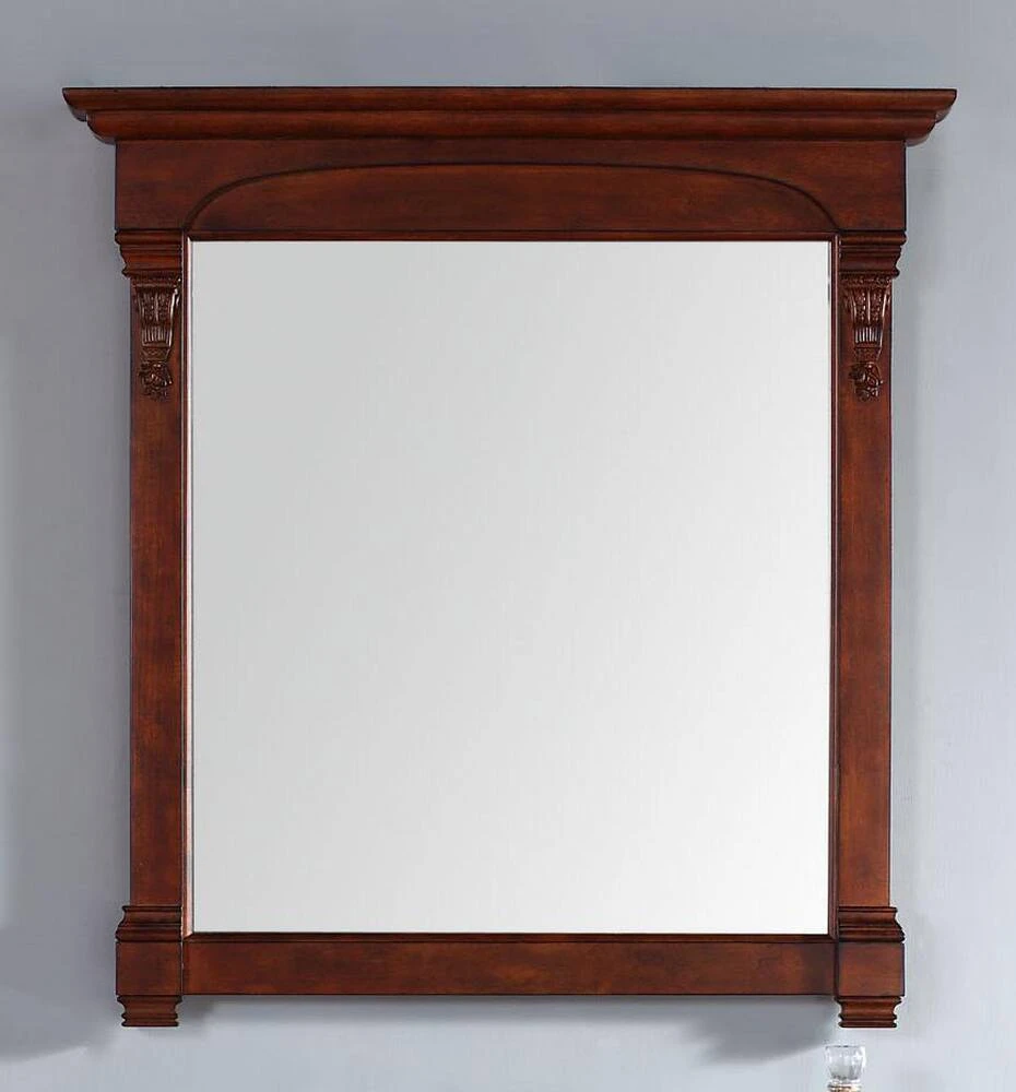 James Martin Vanities Brookfield 39.5 in. Mirror, Warm Cherry 1 James Martin Vanities Brookfield 39.5 in. Mirror, Warm Cherry