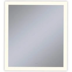 Robern Vitality 30 x 40 in. 2700K Anodized Aluminum Frameless Rectangle Mirror with Light Perimeter