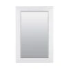 American Pride 24 x 36 in. Beveled Edge Framed Mirror in White