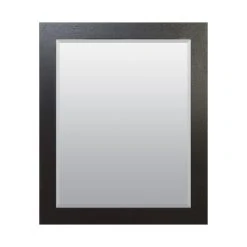 American Pride 24 x 36 in. Beveled Edge Framed Mirror in Espresso