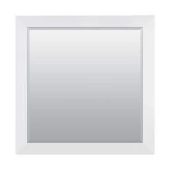American Pride 30 x 36 in. Beveled Edge Framed Mirror in White