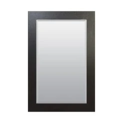 American Pride 30 x 36 in. Beveled Edge Framed Mirror in Espresso