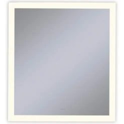 Robern Vitality 24 x 40 in. 2700K Anodized Aluminum Frameless Rectangle Mirror with Light Perimeter