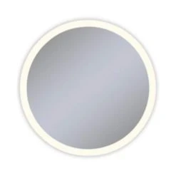Robern Vitality 40 in. 2700K Anodized Aluminum Frameless Round Mirror with Light Perimeter