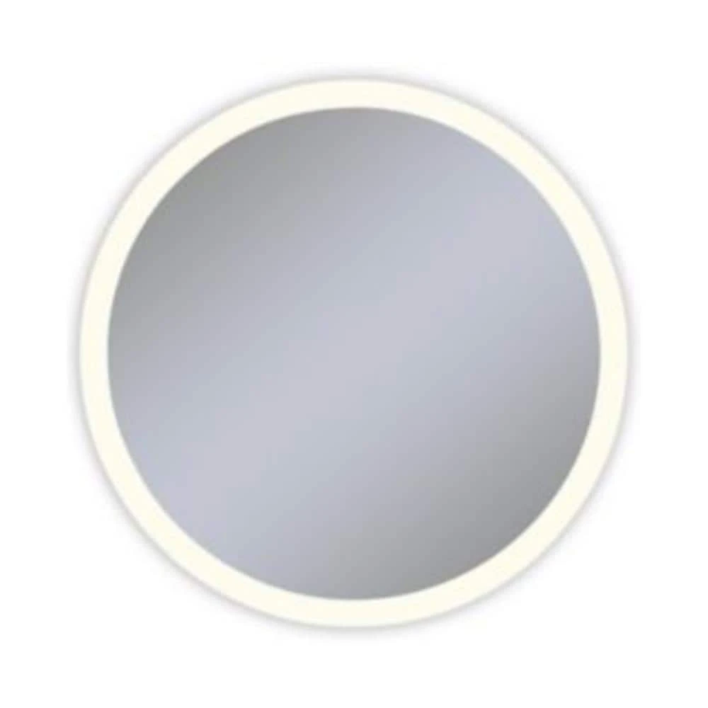 Robern Vitality 40 in. 2700K Anodized Aluminum Frameless Round Mirror with Light Perimeter 1 Robern Vitality 40 in. 2700K Anodized Aluminum Frameless Round Mirror with Light Perimeter