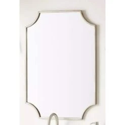 Signature Hardware Ulric 23-7/8 in. Iron Vanity Mirror in Antique Silver
