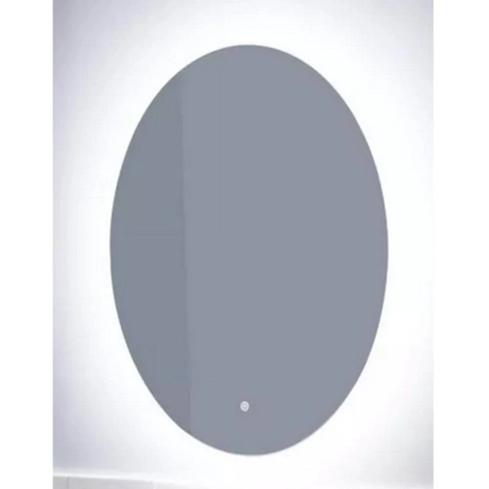 Signature Hardware Fahlman 19-3/4 in. Oval Lighted Mirror with Tunable LED in Silver 1 Signature Hardware Fahlman 19-3/4 in. Oval Lighted Mirror with Tunable LED in Silver