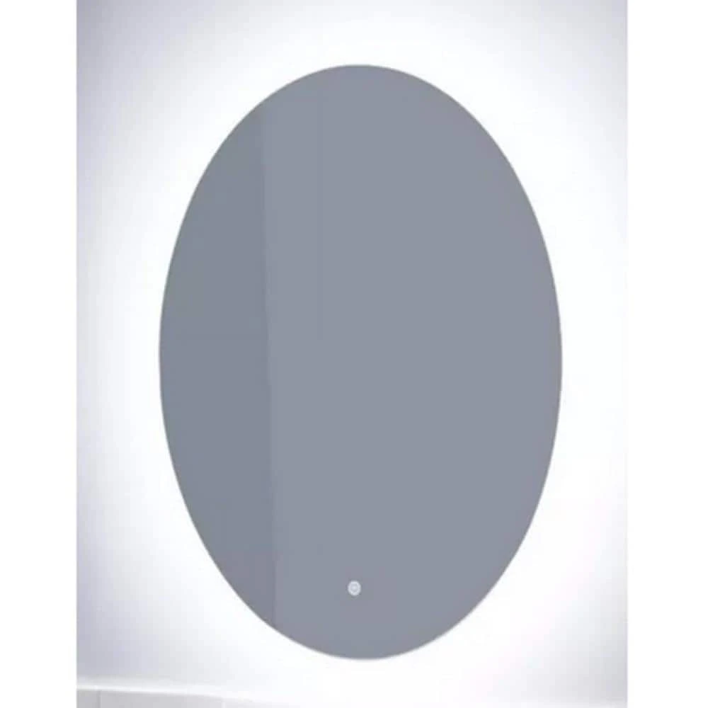 Signature Hardware Fahlman 23-5/8 in. Oval Lighted Mirror with Tunable LED in Silver 1 Signature Hardware Fahlman 23-5/8 in. Oval Lighted Mirror with Tunable LED in Silver