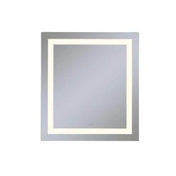 Robern Vitality 36 x 40 in. 2700K Anodized Aluminum Frameless Rectangle Mirror with Light Inset