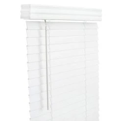 Lotus & Windoware, Inc. 40 x 60 in. Faux Wood Cordless Blind in White