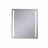Robern Vitality 24 x 40 in. 2700K Anodized Aluminum Frameless Rectangle Mirror with Light Column