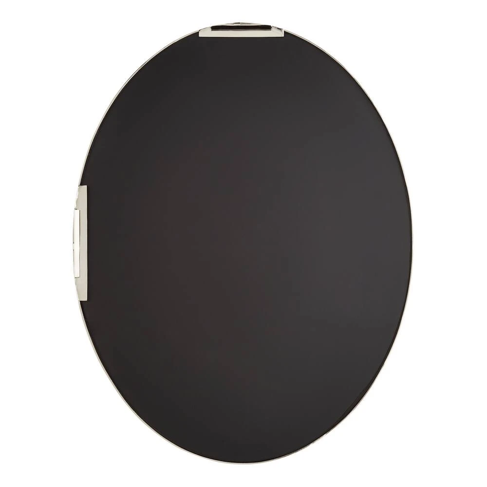 Signature Hardware Amyr 24 in. Oval Vanity Mirror in Gloss Black 2 Signature Hardware Amyr 24 in. Oval Vanity Mirror in Gloss Black - Image 2