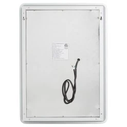 Signature Hardware Winnberg 32 in. Rectangular Lighted Mirror with Tunable LED in Silver