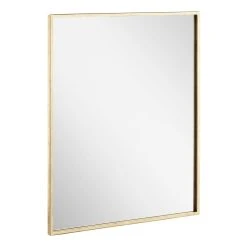 Signature Hardware Dampier 24 in. Rectangle Vanity Mirror in Gold Leaf -Lotus & Windoware, Inc. Shop Query 423