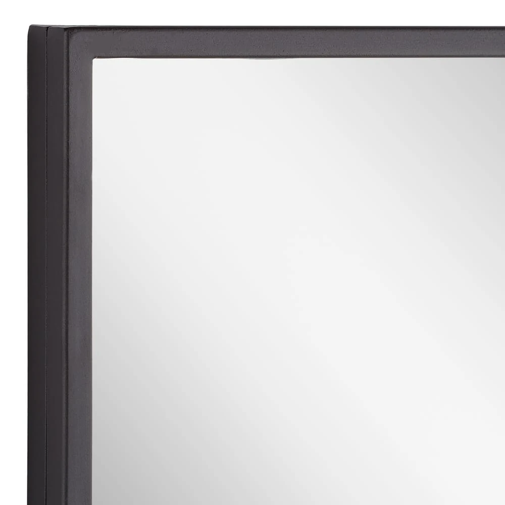 Signature Hardware Dampier 24 in. Rectangle Vanity Mirror in Black Powder Coat 5 Signature Hardware Dampier 24 in. Rectangle Vanity Mirror in Black Powder Coat - Image 5