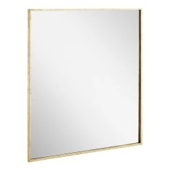 Signature Hardware Carpini 31 in. Square Vanity Mirror in Gold Leaf -Lotus & Windoware, Inc. Shop Query 436