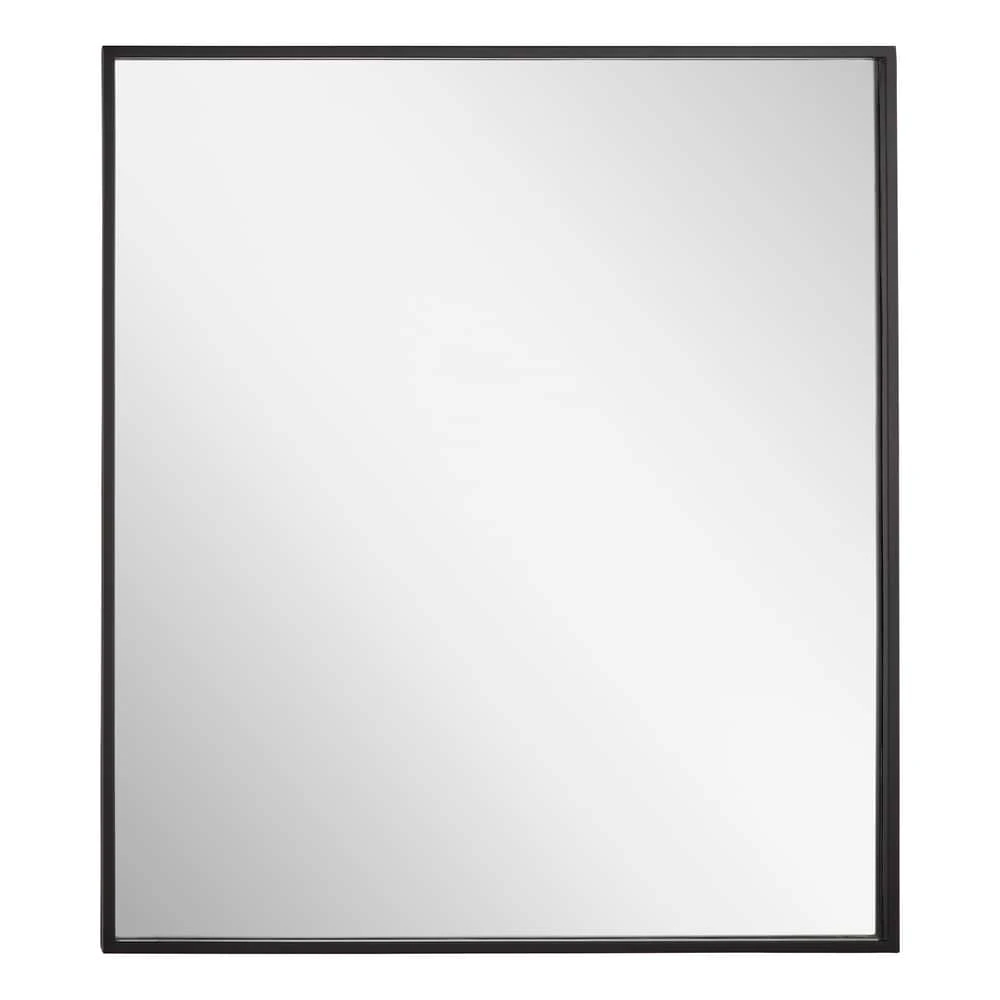 Signature Hardware Carpini 31 in. Square Vanity Mirror in Black Powder Coat 4 Signature Hardware Carpini 31 in. Square Vanity Mirror in Black Powder Coat - Image 4