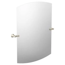 Moen Flara™ 37-3/4 x 30 x 3-3/16 in. Rectangular Flat Edge Tilting Mirror in Brushed Nickel