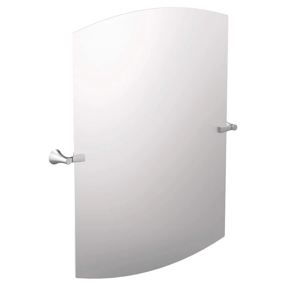 Moen Flara™ 37-3/4 x 30 x 3-3/16 in. Rectangular Flat Edge Tilting Mirror in Chrome 1 Moen Flara™ 37-3/4 x 30 x 3-3/16 in. Rectangular Flat Edge Tilting Mirror in Chrome